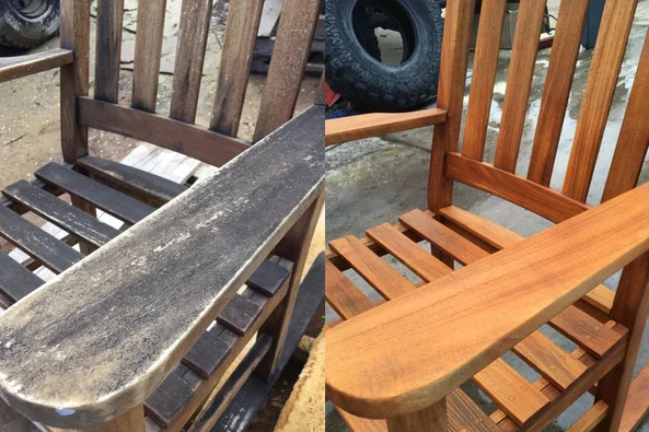 Czyszczenie i odświeżanie drewnianych mebli ogrodowych